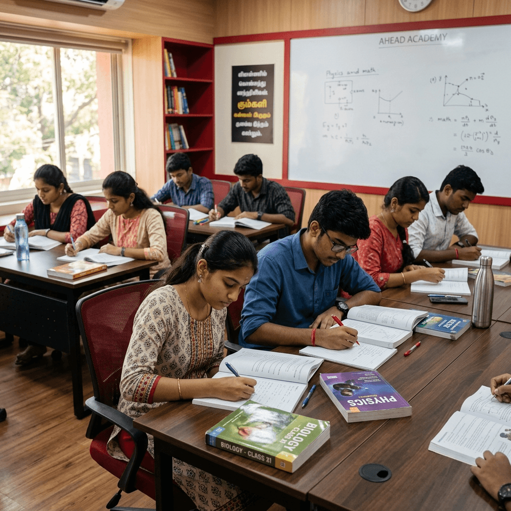 Students studying together